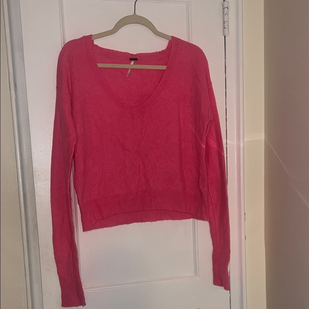 Free People cashmere V-neck sweater